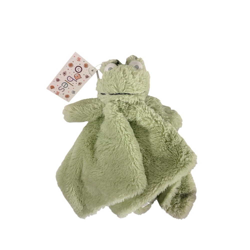 Oobles Lovey FROG‎ Green Soft Baby Toy Rattle Danbar NEW!!